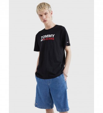 Tommy Hilfiger para hombre. Camiseta Tjm Corp Logo negro Tommy Hilfige