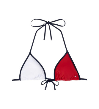 Tommy Hilfiger para mujer. UW0UW05972 Top de bikini acolchado con logo multicolor (S), Beachwear, Nylon