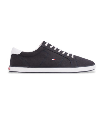 Tommy Hilfiger para hombre. FM0FM00596 Zapatillas de lona con cordones marino (39), Tela, Casual