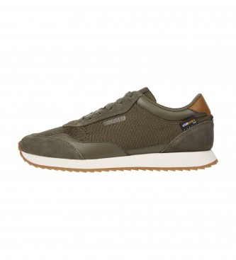 Tommy Hilfiger para hombre. FM0FM04775 Zapatillas Runner Evo Cordura verde (42), Plano, Cordones, Casual