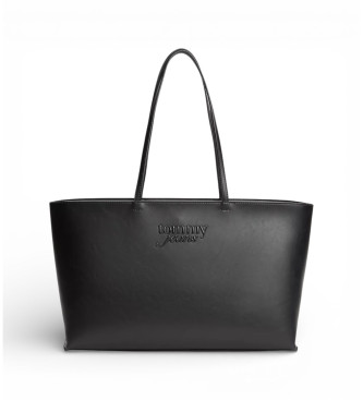 Tommy Jeans para mujer. AW0AW18455 Bolso Must negro (OSFA), Casual, Poliuretano