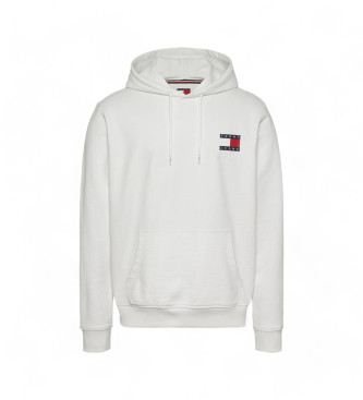 Tommy Jeans para hombre. DM0DM20738 Sudadera con capucha, cordón y logo blanco (XL), Casual, Algodón