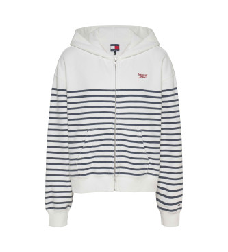 Tommy Jeansvoor vrouwen. DW0DW20303 Sweater logo wit ecru (M), Casual, Katoen