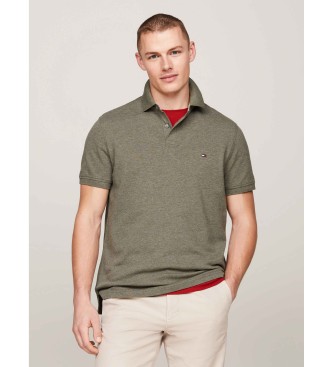 Tommy Hilfiger para hombre. MW0MW17770 Polo 1985 verde (S), Casual, Manga corta, Algodón Orgánico, Sostenible