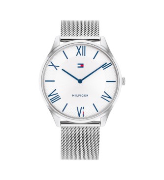 Tommy Hilfiger para hombre. 1710512 Reloj Analógico Acero blanco (OSFA), Casual, Brazalete, Acero Inoxidable