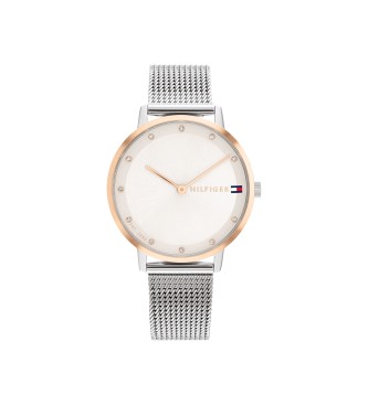 Tommy Hilfiger para mujer. 1782666 Reloj Analógico Acero blanco (OSFA), Casual, Brazalete, Acero Inoxidable