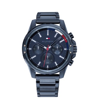 Tommy Hilfiger para hombre. 1791789 Reloj Analógico Acero marino (OSFA), Casual, Brazalete, Acero Inoxidable