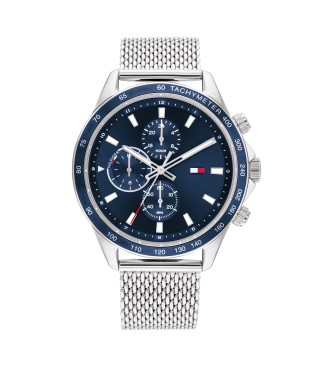 Tommy Hilfiger para hombre. 1792018 Reloj Analógico Acero marino (OSFA), Casual, Brazalete, Acero Inoxidable