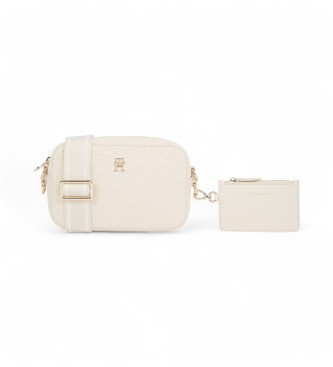 Tommy Hilfiger para mujer. AW0AW17221 Bolso bandolera Distinct beige (OSFA), Casual, Poliuretano