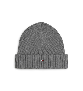 Tommy Hilfiger para hombre. AM0AM12796 Gorro Flag Pima Cotton gris (OSFA), Casual, Algodón