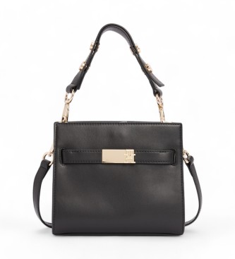 Tommy Hilfiger für Damen. AW0AW16896 Heritage Schulranzen Tasche mit Nieten schwarz (OSFA), Lässig, Polyurethan