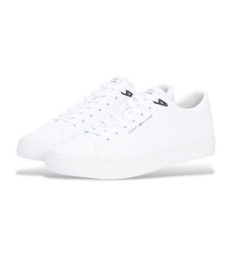 Tommy Hilfiger para hombre. FM0FM05511 Zapatillas de malla con logo bordado blanco 4