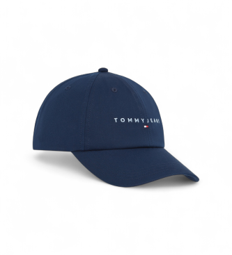 Tommy Hilfiger para mujer. AW0AW16868 Gorra de béisbol con seis paneles y logo marino (OSFA), Casual, Algodón