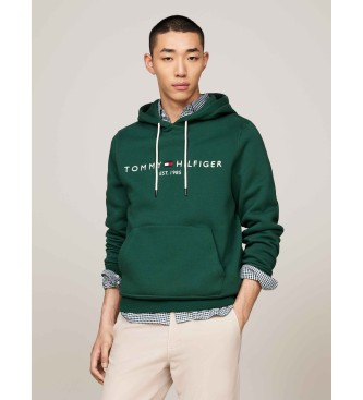 Tommy Hilfiger para hombre. MW0MW11599 Sudadera Logo verde (M), Casual, Algodón