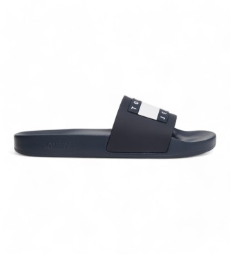 Tommy Hilfiger para hombre. EM0EM01191 Chanclas con logo engomadomarino (43), Plano, Ninguno, Beachwear