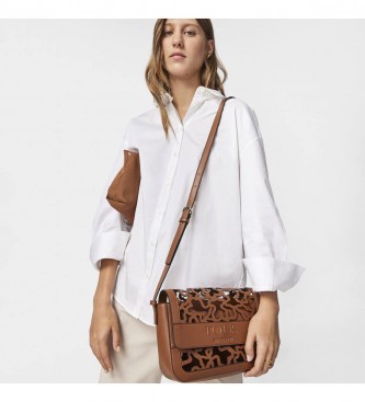 TOUS para mujer. 2001715643 Bandolera Amaya K-shock marrón -20x28x8cm- (OSFA), Casual, Poliuretano, TOUS outlet 2024.