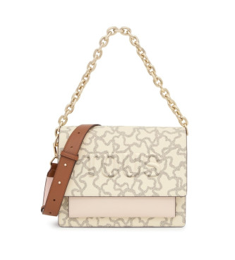 TOUS para mujer. 2001799504 Bandolera M. Audree Chain K Icon Beige (OSFA), Casual, Poliuretano
