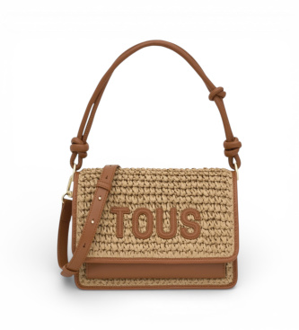 TOUS para mujer. 2002202843 Bandolera mediana Audree Rafia marrón (OSFA), Casual, Poliuretano