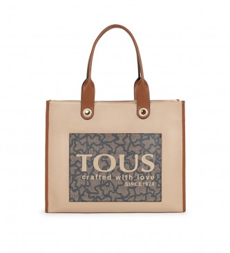 TOUS para mujer. 2001660243 Bolso Shopping Xl. Amaya K Icon beige (OSFA), Marrón, Casual, Poliuretano, TOUS outlet 2024.