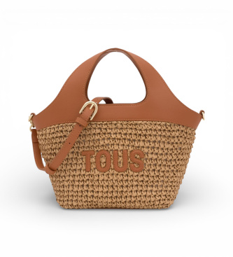 TOUS para mujer. 2002205343 Capazo mediano Lirio Rafia marrón (OSFA), Casual, Poliuretano