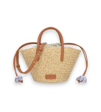 Para mujer. 2002439043 Bolso Capazo S Summer Holidays (OSFA), Beige, Casual, Tela