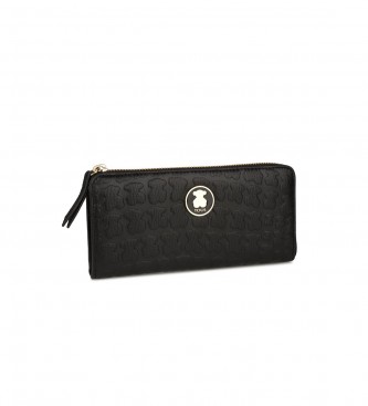 TOUS para mujer. 2000986851 Monedero de piel Kiara Sherton Negro (OSFA), Casual