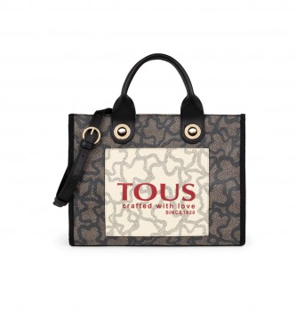 TOUS para mujer. 2001502859 Bolso Shopping M. Amaya K Icon Multicolor, Negro -15x21.5x27.5cm- (OSFA), Casual, Gris, Poliuretano, TOUS outlet