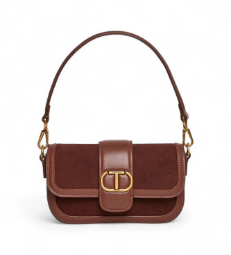 Twinset para mujer. 252TD8371 Bolso Piel marrón (OSFA), Casual