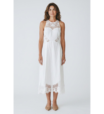 Para mujer. 261TT2241 Vestido Ricamato (38), Casual, Viscosa, Sin mangas / Tirantes