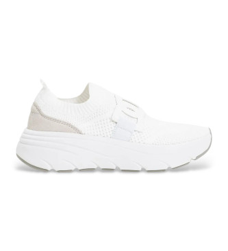 Twinset para mujer. 251TCP02G Zapatillas Slip On blanco (36), Piel, 5 a 8cm, Cordones, Casual