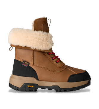 UGG para mujer. 1170591 Botas de piel Adirondack Boot XXV marrón (37), Plano, Cordones, Casual, Nieve