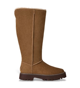 UGG para mujer. 1180414 Botas de Piel Uptowner Tall Boot bronce (36), Marrón, Plano, Ninguno, Casual