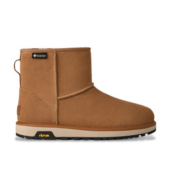 UGG para hombre. 1171150 Botines de piel Classic Mini GTX marrón (42), Plano, Ninguno, Casual