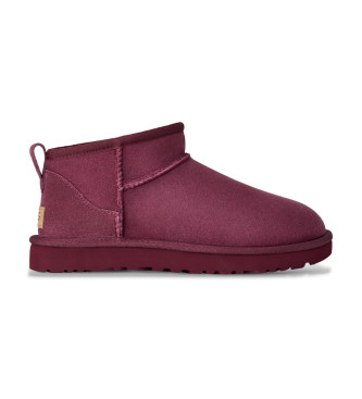 UGG para mujer. 1116109 Botines de Piel Classic Ultra Mini violeta (37), Plano, Ninguno, Casual, Lila