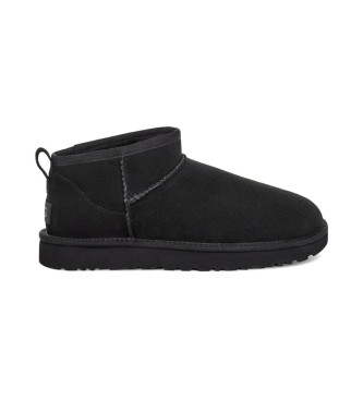 Botines de piel M Classic Ultra Mini negro (42), Plano, Ninguno, Casual, UGG outlet 2024.