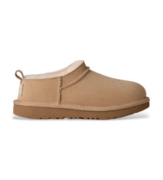 UGG unisex para niños. 1174410K Botines de Piel Classic Micro beige (31), Plano, Ninguno, Casual, Homewear, moda infantil