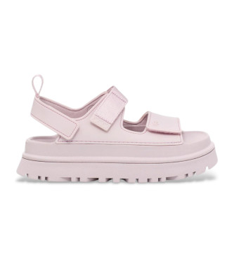 UGG para mujer. 1152685 Sandalias GoldenGlow rosa (41), Plano, Velcro, Casual, Sostenible