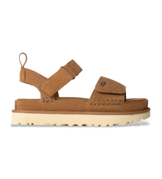 UGG Sandalias Goldenstar de piel marrón