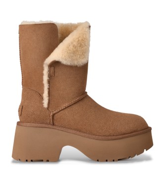 UGG para mujer. 1171533 Botas de Piel Classic Esmee marrón (40), 5 a 8cm, Ninguno, Casual