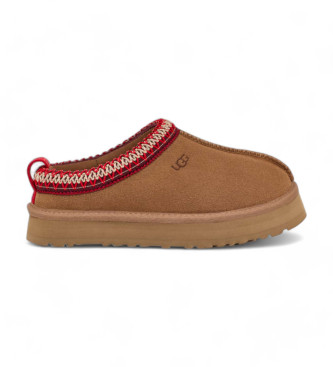 UGG para mujer/niña. 1143776K Zapatillas de Piel Tazz marrón (35), Plano, Ninguno, Homewear, moda infantil
