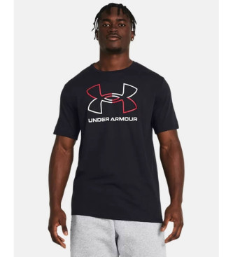 Under Armour para hombre. 1382915 Camiseta de manga corta UA Foundation negro (S), Casual, Deportivo, Algodón