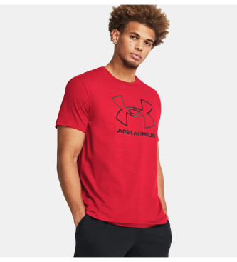 Under Armour para hombre. 1382915 Camiseta de manga corta UA Foundation rojo (S), Casual, Deportivo, Algodón, Multideporte