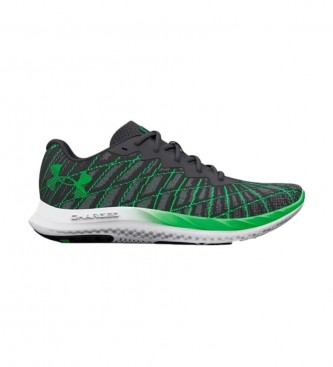 Zapatillas UA Charged Breeze 2 gris, verde (7USA=40), Deportivo, Running, Under Armour outlet 2024.