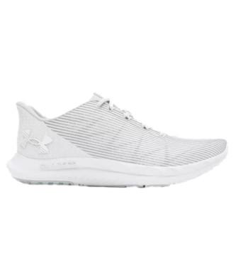 Under Armour para hombre. 3026999 Zapatillas UA Charged Speed Swift blanco (8USA=41), Tela, Plano, Cordones, Deportivo, Running
