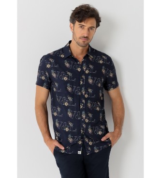 Victorio & Lucchino, V&L para hombre. 640007001 Camisa de manga corta estampado floral (M), Casual, Viscosa