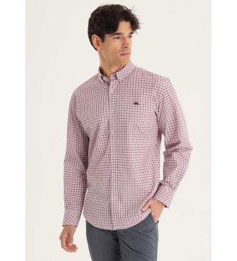 Victorio & Lucchino, V&L para hombre. 640097045 Camisa con cuadros vichy estampado (L), Casual, Algodón, Manga larga, Victorio & Lucchino, V