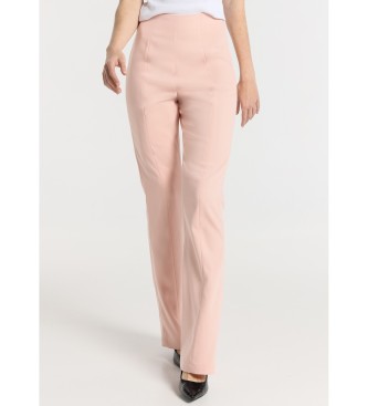 Victorio & Lucchino, V&L para mujer. 300048019 Pantalones satinado - Tiro Largo rosa (33), Casual, Poliéster