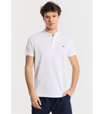 Victorio & Lucchino, V&L para hombre. 630087042 Polo de manga corta basico con cuello mao blanco (3XL), Casual, Algodón