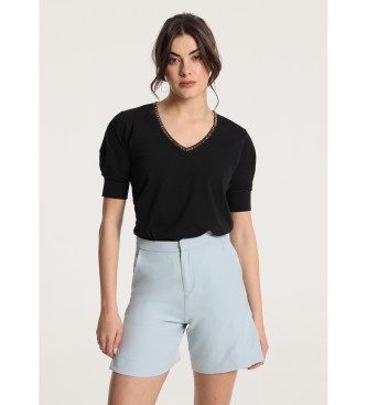 Victorio & Lucchino, V&L para mujer. 310018018 Short 138678 azul (34), Casual, Denim, Poliéster