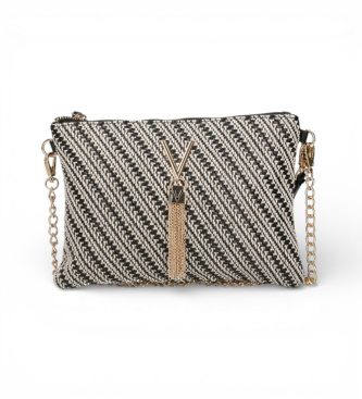 Valentino para mujer. VBS9XI19S Bolso de mano negro (OSFA), Casual, Poliuretano